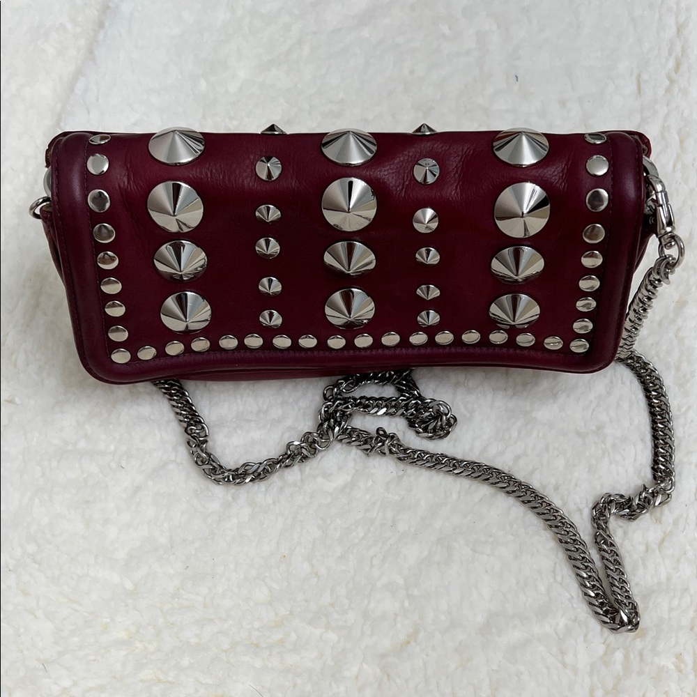Be&D Studded Burgundy bag Clutch